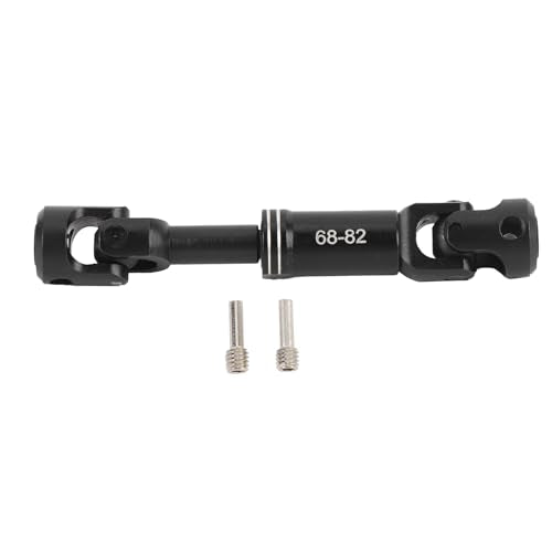 Drfeify RC Drive Shaft, Metal RC Car Crawler Drive Shaft with Screws for SCX10 1/10 RC Cars (68-82MM) - size: 68-82MM
