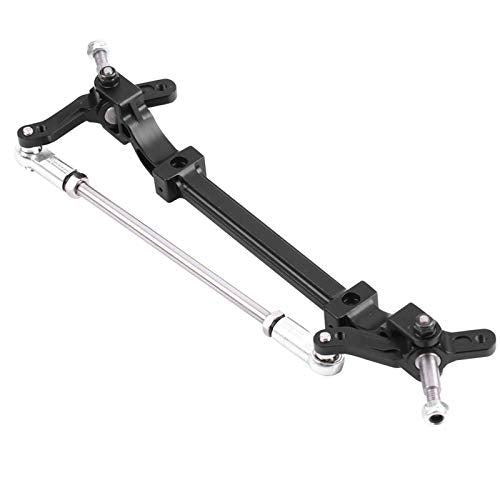 VBESTLIFE CNC Aluminum Front Steering Rod Link Axle for 1/14 RC Tractor Truck, Replacement Upgrade Steering Wheel Pole Assembly Parts