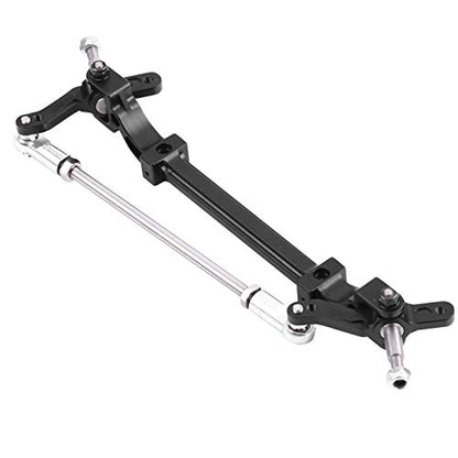 VBESTLIFE CNC Aluminum Front Steering Rod Link Axle for 1/14 RC Tractor Truck, Replacement Upgrade Steering Wheel Pole Assembly Parts
