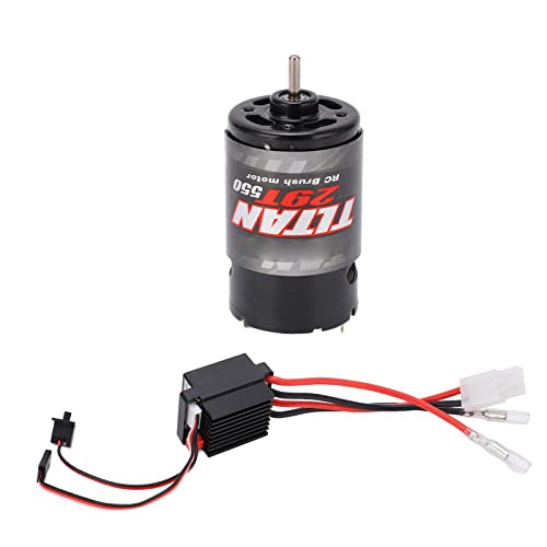 550 Brushed Motor 320A ESC, 320A Two Way Brushed ESC Brushed Motor with ESC for RC Car Crawler (29T) - style: 29T