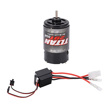 550 Brushed Motor 320A ESC, 320A Two Way Brushed ESC Brushed Motor with ESC for RC Car Crawler (29T) - style: 29T