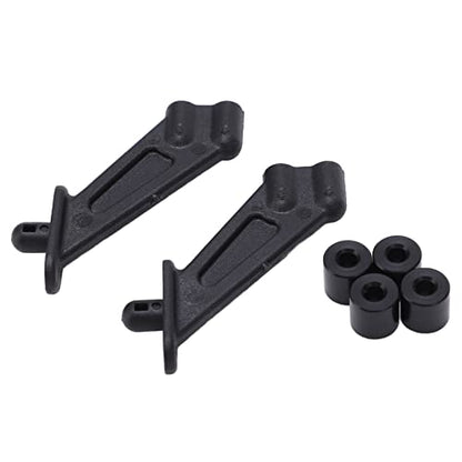 VGEBY RC Car Rear Wing Bracket, High Strength Plastic Replacement RC Wing Mount Holder, 1/10 RC Accessories, Model Car Accessories, DIY RC Projects, Racing Car Upgrades, Black