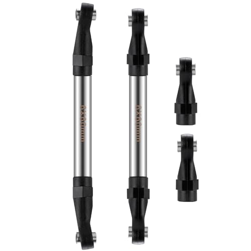 Straight Chassis Links - Stainless Steel Link Set High Clearance Linkage Link Rod with Plastic Rod Ends 50mm-100mm Compatible with 1/10 RC Crawler Axial SCX10 II III TRX4 (60mm) - color: 60mm