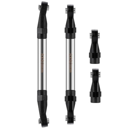 Straight Chassis Links - Stainless Steel Link Set High Clearance Linkage Link Rod with Plastic Rod Ends 50mm-100mm Compatible with 1/10 RC Crawler Axial SCX10 II III TRX4 (60mm) - color: 60mm