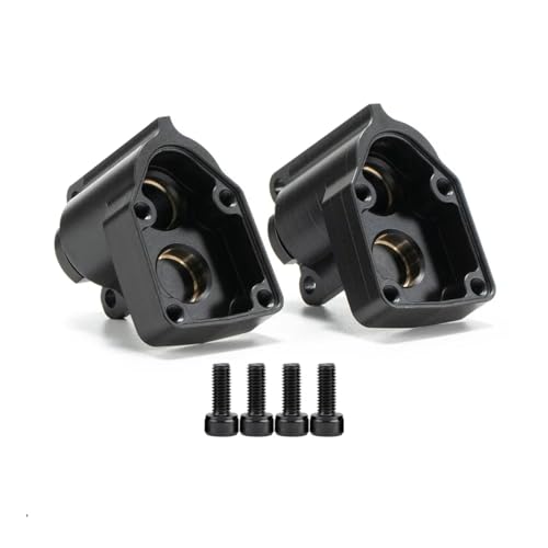 Rc Accessories for Capra for Buggy for Axial UTB18 1/18 Upgrade Black Brass Weights Axle Portal Cover Steering C-Hub for Unlimited Trail RC - size: Portal Box Rear