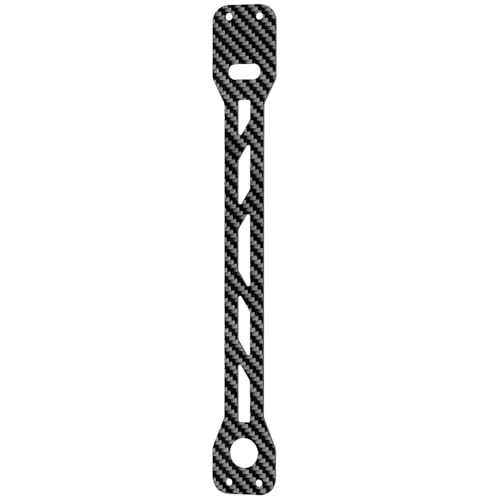 RC Carbon Fiber Battery Mount Plate Battery Retaining Mount Plate Battery Holder Strap Compatible with Tamiya TT02 1/10 RC On Road Touring Car Upgrade Parts