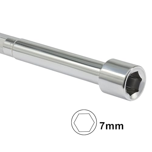 Bonsicoky 7mm Socket Wrench Screwdriver, Hex Nut Driver | Cushion Grip, High Carbon Steel, Furniture Assembly, Bicycle & DIY Repairs - size: 7,mm