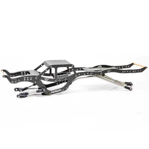 RhinoRC YUE LCG v2 Crawler Frame Chassis Kit,with Titanium Alloy Link,for 1/10 RC Crawler Car (YUE LCG v2 Set) - color: Yue Lcg V2 Chassis