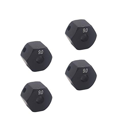 Share Goo Aluminum Alloy 12mm Wheel Drive Hex Hub Adapter with Pins Compatible with Axial SCX10 90046 Tamiya CC01 1/10 RC Crawler Car (9mm Thickness) - size: 9mm Thickness