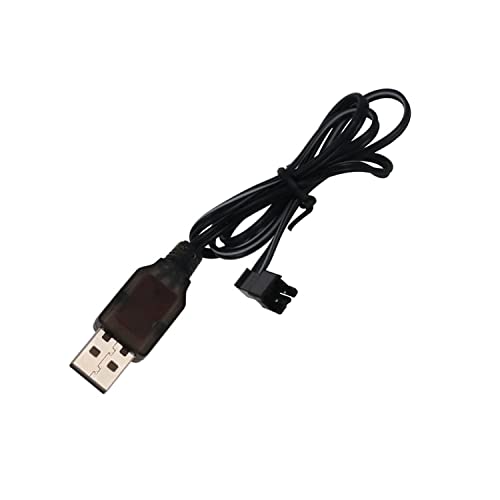 Heyiarbeit SM-2P Positive USB Charging Cable for RC Car 4.8 V 250mA Ni-MH Ni-CD Battery 2pcs - size: SM-2P 2Pcs