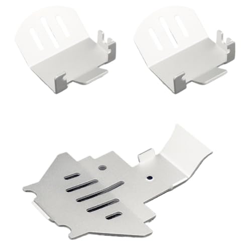 TRX4 Aluminum Alloy Chassis Armor Axle Protector Skid Plate for TRX-4 1/10 RC Crawler Car Truck Model Upgrade Parts(1Set(3Pcs)) - size: 1Set(3Pcs)