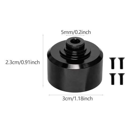 Differential Gear Case High Speed Electric Vehicle Metal for 1:10 10208 Professional Gearbox Housing RC Differential Case, Black - color: Black