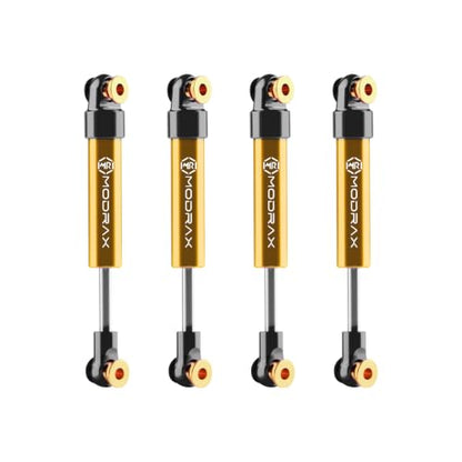 40mm Shock Adjustable Inner Spring Shocks for SCX24 AX24, Black Gold | Ultra-thin CNC Aluminum Micro Dampers, Multi Mode Adjustment, Low Friction Damping Shaft - color: Black Gold