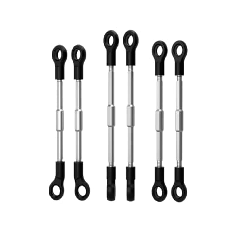 RC Car Repair Kit for LOSI Micro-B 2WD for Buggy RTR-LOS00007 1/24 Nylon Wave Foot Stainless Steel Double-Threaded Adjustable Rod Full Set Entire Vehicle
