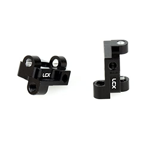 LCX Racing RC Car CNC Machined Aluminum Front Caster Block 0 Degree L/R for LOSI 1/16 Mini-B Buggy 1/18 Mini-T 2.0 Stadium Truck, Upgrades Parts Accessories