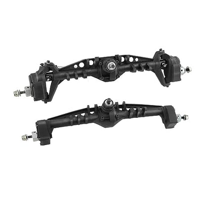 Rc Car Axle Metal Front Rear Axle Assembly Set for 1/10 Crawler Model Climbing Car Upgrades Steel Bearing Transmission Parts Suitable for Repair DIY