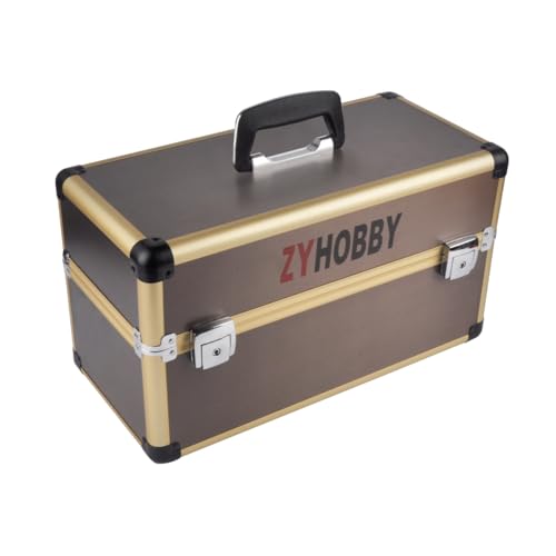 Dual Control Aluminum Box Portable Case 45x28x21.5cm for RC Model