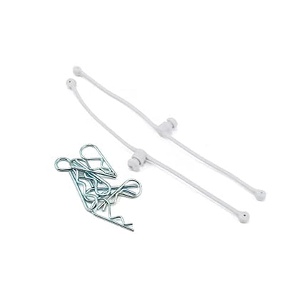 Du-Bro 2246 White Body Klip Retainer (2-Pack) - color: White