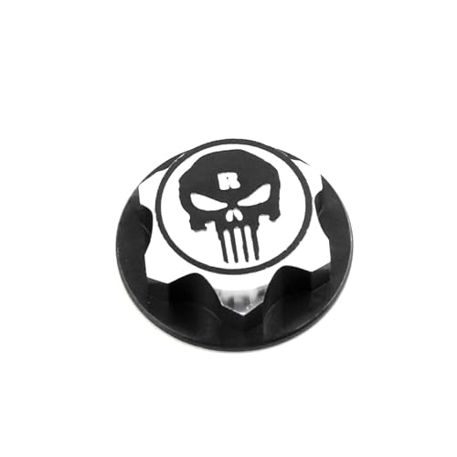 GoolRC 4PCS 17mm Wheel Nuts Dustproof Non-Slip Wheel Nuts Set Remote Control Car Metal Mount Nuts Replacement for Traxxas X-Maxx Summit 1/8 Buggy Truck Accessories - color: Black