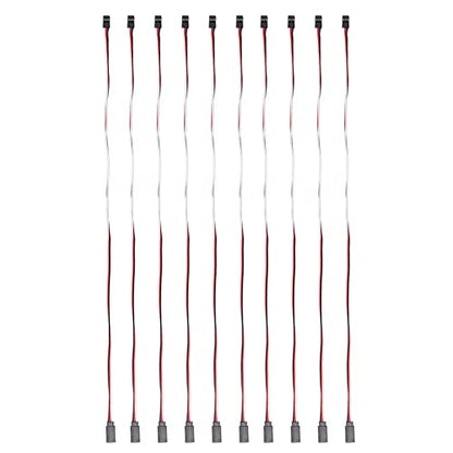 Servo Extension Cable 3 Pin Brass Core High Conductivity Flexible Durable Wire for RC Cars Drones Helicopters Aircraft 10PCS Set (500mm Male to Female) - size: 500mm male to female