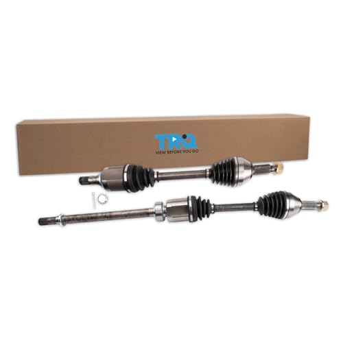 TRQ Front 2 Piece CV Axle Shaft Assembly Set | For 15-18 Nissan Altima V6 3.5L 16-20 Maxima Driver & Passenger Side - style: CSA32598