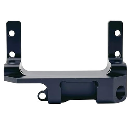 SCX10 III Servo on Axle Mount, AR45P Portal Axle 4-Link Suspension Servo Mount for 1/10 RC Crawler (Black/Silver) (Black) - color: Black
