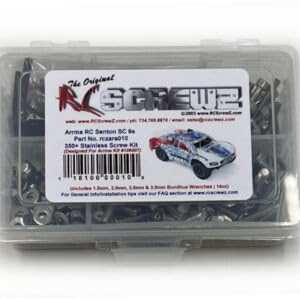 RCScrewz Arrma RC Senton SC 6s Stainless Steel Screw Kit ara010
