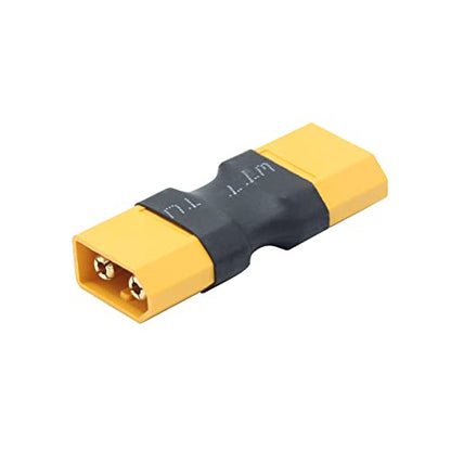 XT60 Male to Male Connector Adapter, Expansion Connector, Plug and Play | XT60 Connector No Wire Adapter, Gold Plated Plug, for RC Lipo Battery Drone Toy Car etc - 2Pcs - style: 2Pcs - XT60 Male tu Male Plug