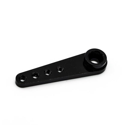 5pcs Aluminum 25T Servo Horn 37mm M2.5 Threads Metal 25 Teeth Extension Steering Arm Compatible with Futaba Savox Power Servos RC Car Truck - color: Black