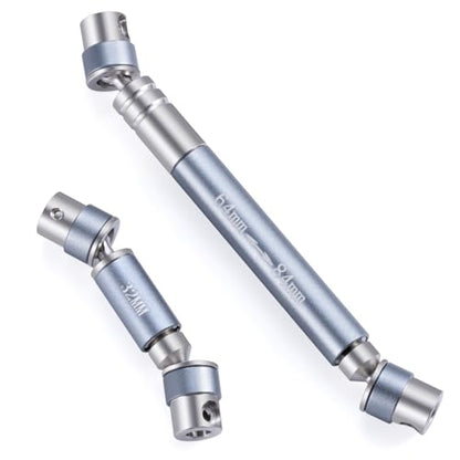 RCLIONS Stainless Steel RC Drive Shaft 32+64mm Driveshaft Upgrade for 1/24th AXIAL SCX24 AXI90081 Deadbolt AXI00004 4WD Rock Crawler Car Parts - color: Silver