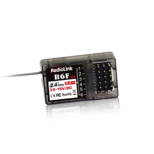 R6F Receiver 6 Channel 2.4GHz for RC Car and Boat Radio Transmitter Remote Controller RC6GS V2/RC4GS V2/T8FB/T8S