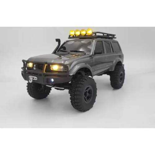 for FMS for FCX18 for LC80 4-15V 1/18 Front Bumper with Lights Winch Controller RC for Rock Crawler Car Truck Upgrade Parts Repair Replacement Accessories Rc Bumpers(A) - size: A