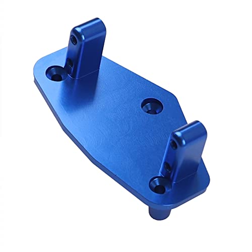 Aluminum Alloy Steering Servo Mount Plate Base Bracket Compatible with 1/8 Losi LMT 4WD Solid Axle RC Monster Car (Blue) - color: Blue