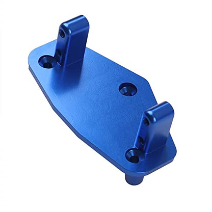 Aluminum Alloy Steering Servo Mount Plate Base Bracket Compatible with 1/8 Losi LMT 4WD Solid Axle RC Monster Car (Blue) - color: Blue