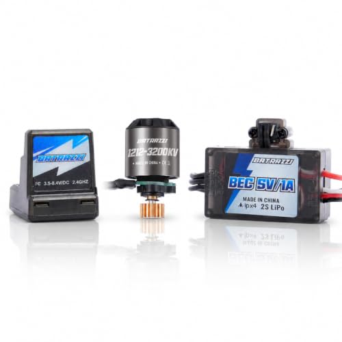 Ctrl Frk 3200KV Brushless Outrunner Motor, Receiver and ESC Set for 1/18 1/24 FCX18 FCX24 for FMS RC Crawler Upgrade Parts - color: Brushless Set