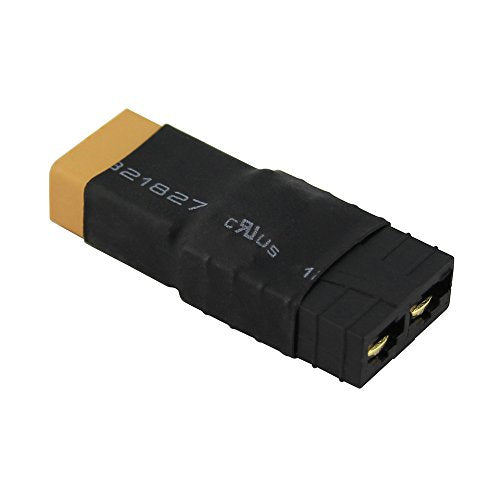 3pcs Compatible with TRX Female to XT60 Male Connector Adapter for Zippy Revo Slash(Pack of 3)