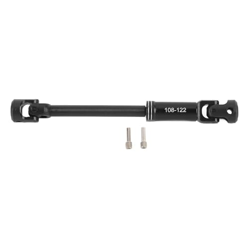 RC Drive Shaft, Metal RC Car Crawler Drive Shaft with Screws for SCX10 1/10 Cars (108-122MM - size: 108-122MM