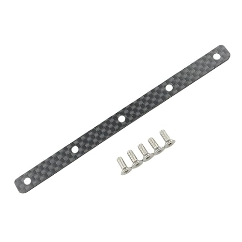 Carbon Fiber Chassis Reinforcement Plate for Tamiya TT-02 1/10 RC Car | Upgrade Parts,High Rigidity,Lightweight Design,Precision Fit,High Strength,Improved Stability,Easy Installation