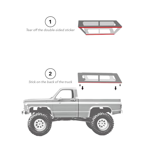 Cannopy Topper Upgrade Parts for 1/18 Scale trx4m K10 / F-150 RC Truck Crawler (No Vehicle Included) - style: Cannopy Topper