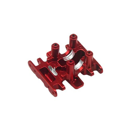 Hobby Details Aluminum Rear Axle Gear Box Skid Link Wheel Upgrade Set for 1/30 Axial SCX30 Jeep Wrangler RC Cars, Red (Aluminum Skid) - color: Aluminum Skid