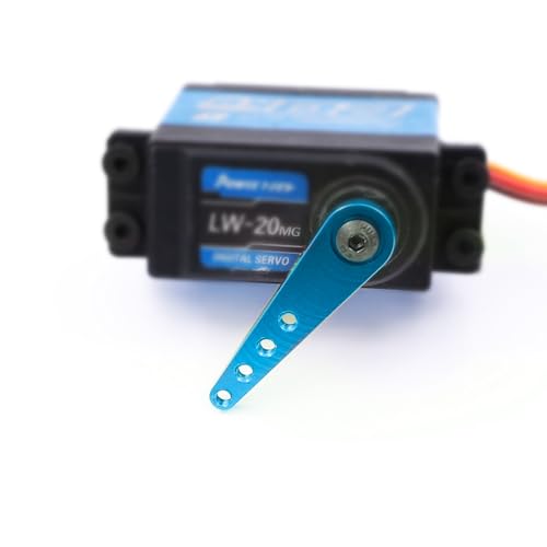 6PCS Aluminum 25T Servo Horn 37mm for Futaba Savox Power(Blue) | 25 Teeth Extension Steering Arm Server,Compatible with Futaba Savox Power HD HSP MG995 MG996 Servos,CNC Machining - color: 6pcs Blue