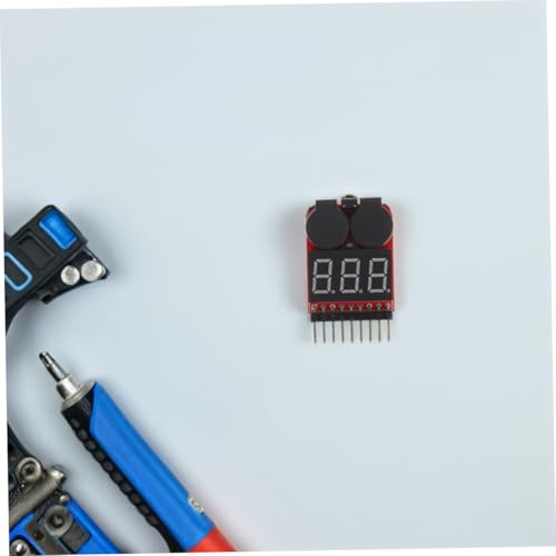 STAHAD 2pcs Lithium Battery Tester with Voltage Meter and Low Voltage Alarm for Rc Batteries and Automotive Use with Sound Alert