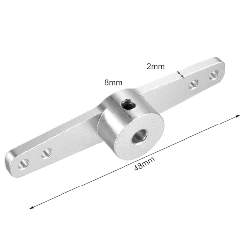 uxcell Aluminum Steering Arm, 3mm for RC Car Double Arm Horn Parts Rod