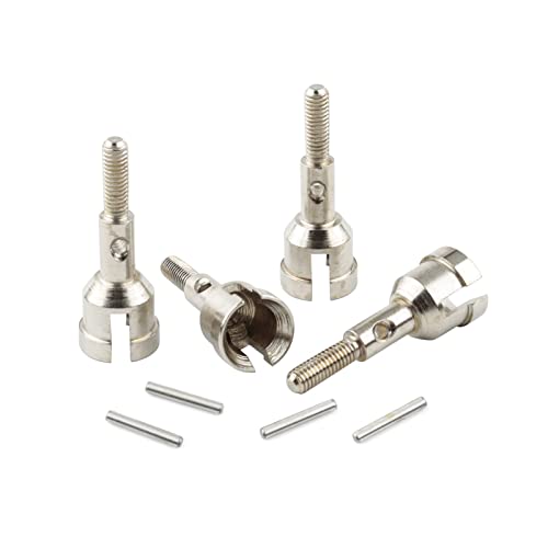 7mm to 12mm Wheel Drive Hex Convert Adapters, Set of 4 | Axle Shaft, Lock Nuts, Wrench, For 1/18 WLtoys A949 A959 A969 A979 K929 RC Cars, Upgrade to 1/10 Wheel