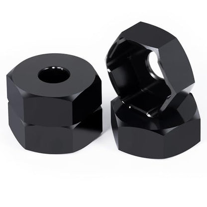 MOHERO 4Pcs 12mm to 14mm Wheel Hex Hub Adapters Aluminum Wheel Spacers for All 1/10 RC Car Truck SCX10 TRX4 Slash Rustler Stampede Granite