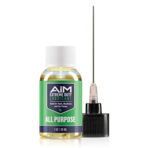 AiM Extreme Duty Lubricant/Grease - 1 oz - All-Purpose Spray - Household Oil - Safe for Tools, Machinery, Garage Doors, Moving Parts - Made in the USA - size: AiM | 1oz | 2in | All Purpose