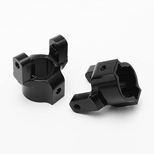 RC 1:10 Aluminum C Hub Carrier, Black, 2PCS | Upgrade Parts, for Axial AX10 SCX10