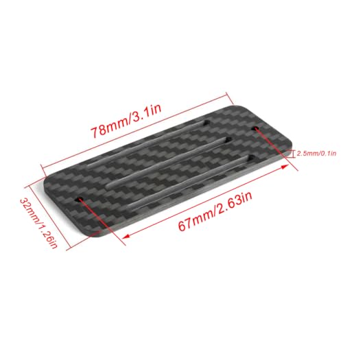 Carbon Fiber Battery Tray ESC Receiver Mount for 1/10 SCX10 RC Crawler Cheater Rigs LCG Chassis Lower Center of Gravity Rails