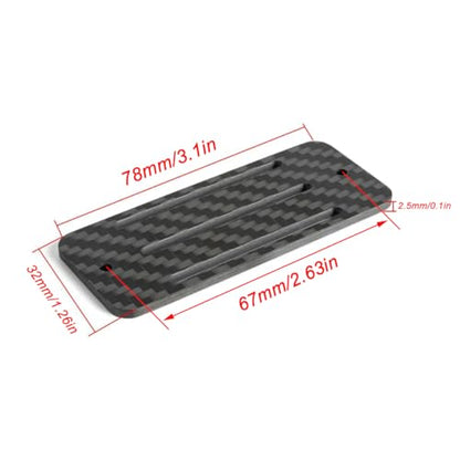 Carbon Fiber Battery Tray ESC Receiver Mount for 1/10 SCX10 RC Crawler Cheater Rigs LCG Chassis Lower Center of Gravity Rails