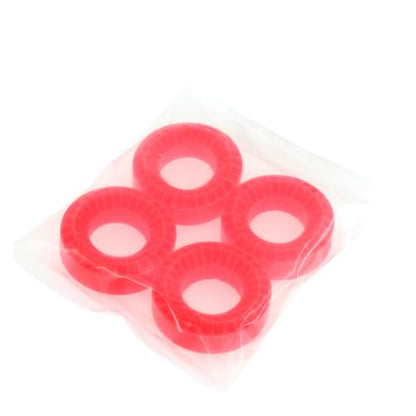 1.0 RC Silicone Rubber Insert Foam Fit 58-64mm 1/24 Crawler Wheels Tires Super Soft Waterproof 55 x 20mm for 1:24 1:18 Crawler Car Traxxas TRX4M SCX24 FCX24 AX24 Upgrades 4PCS (Red) - color: Red